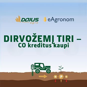 DIRVOŽEMĮ TIRI - CO2 KREDITUS KAUPI!